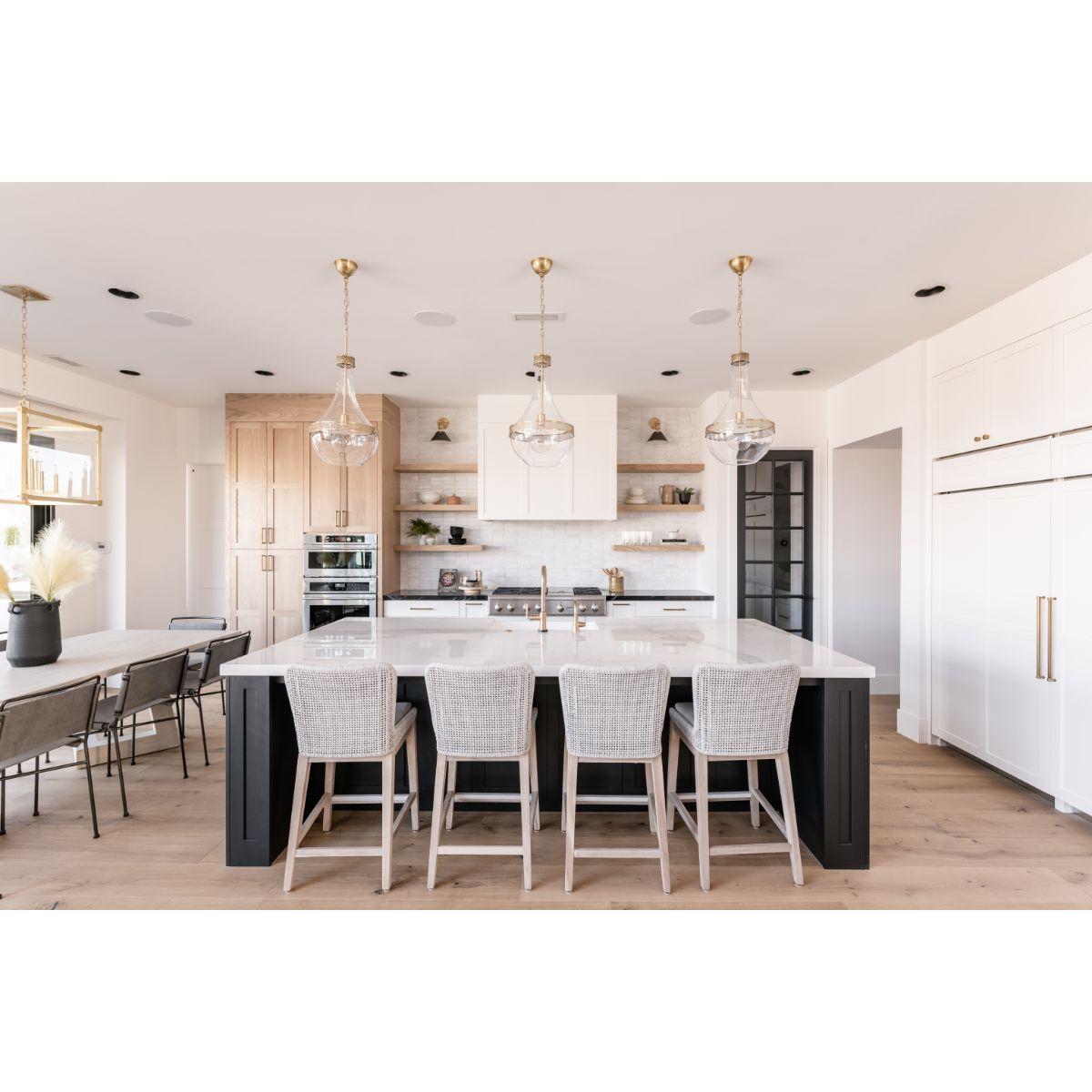 Hagen 14 In. Pendant Light Brass Finish - Bees Lighting