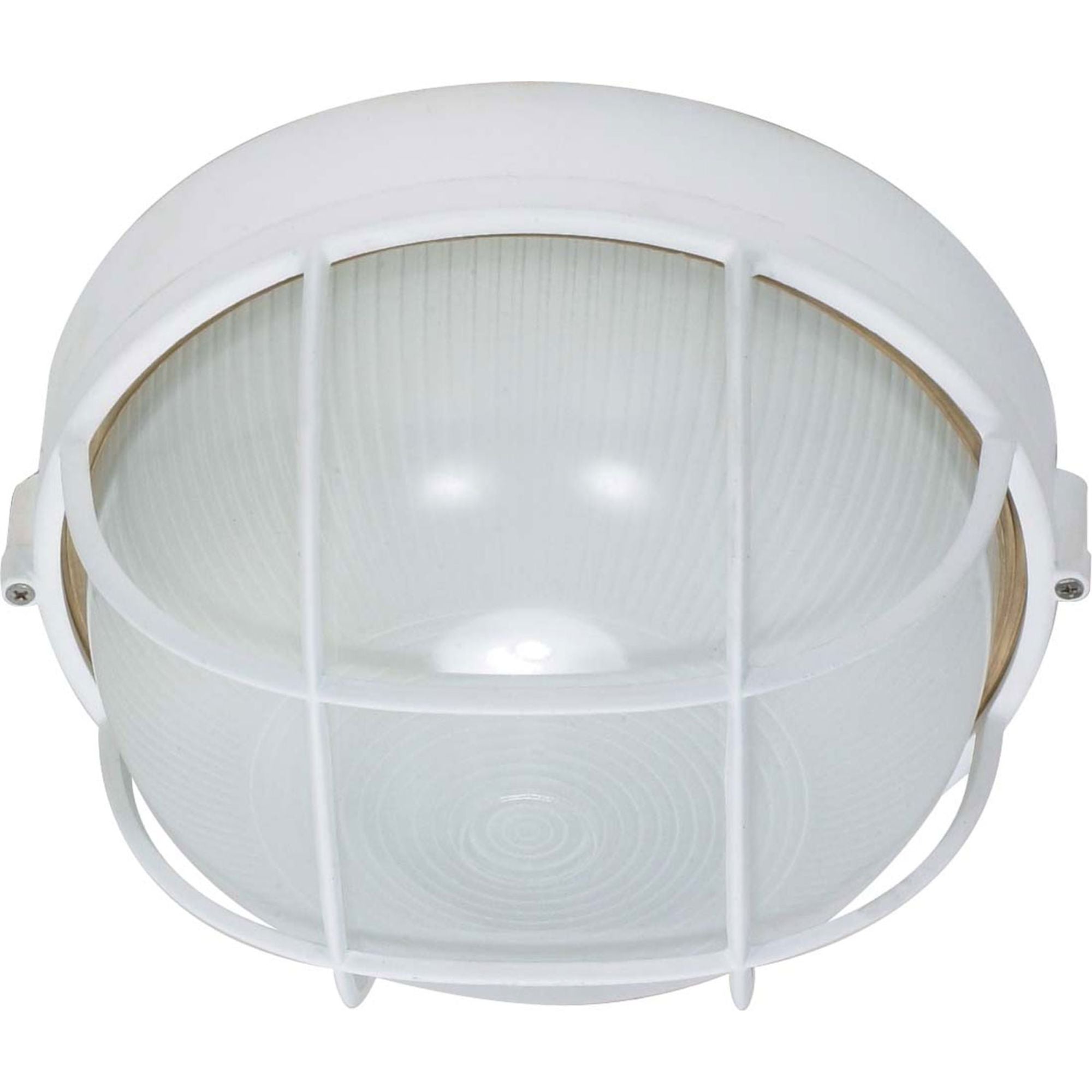 1 Light 10" Round Cage Bulkhead Light - Bees Lighting