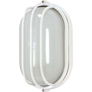 1 Light 10" Oval Cage Bulkhead Sconce - Bees Lighting