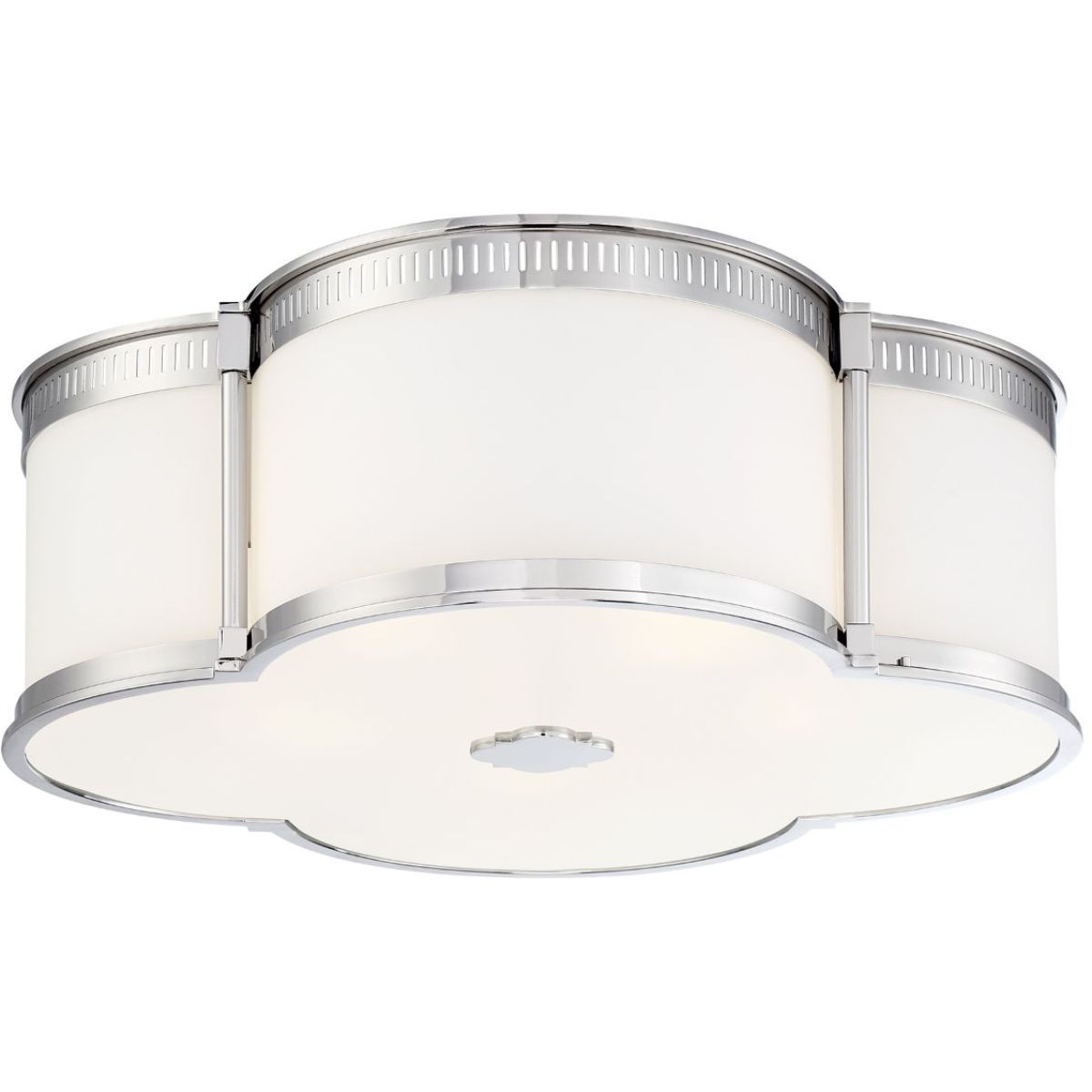 22 in. LED Flush Mount Light Polished Nickel finish - Bees Lighting
