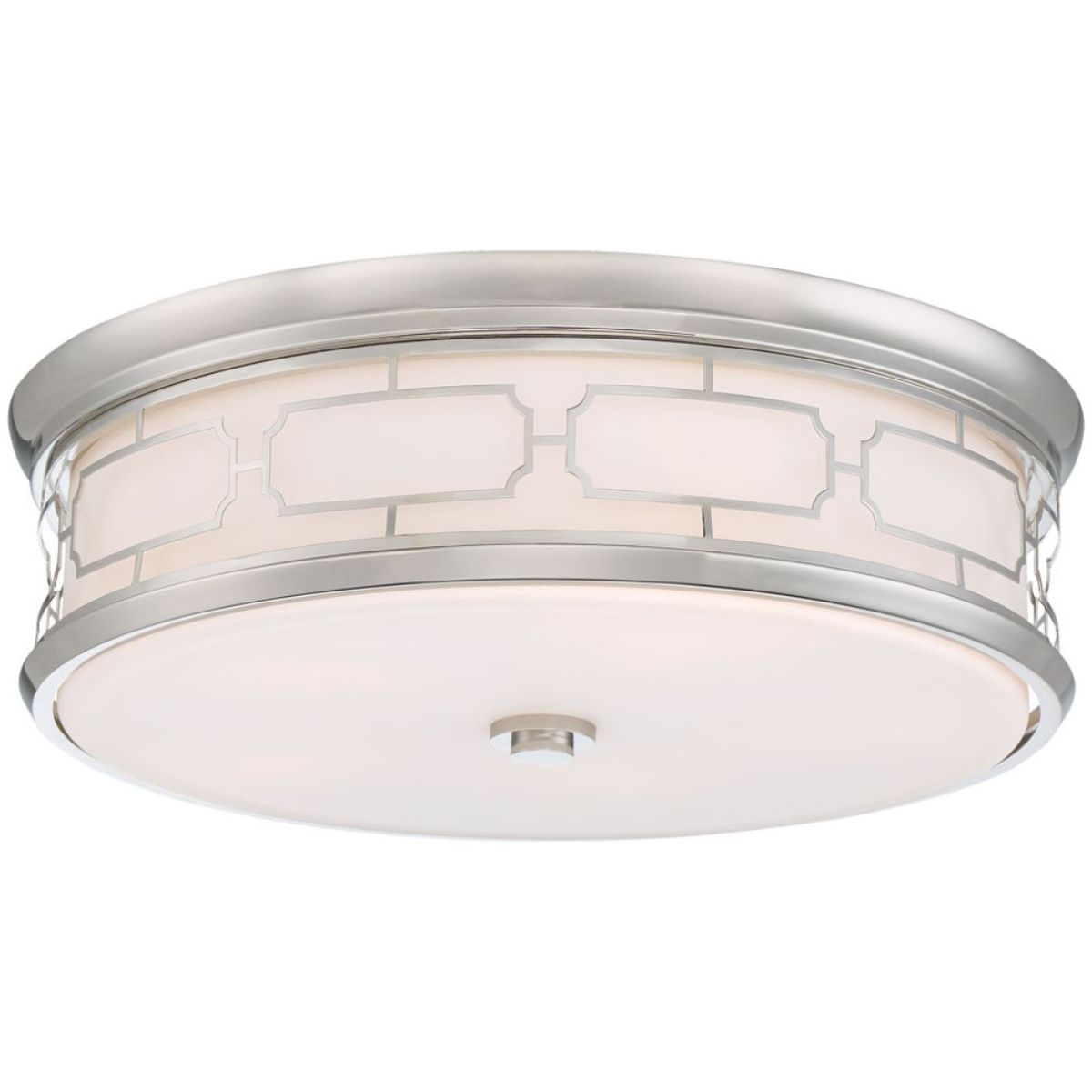 20 in. LED Flush Mount Light Polished Nickel finish - Bees Lighting