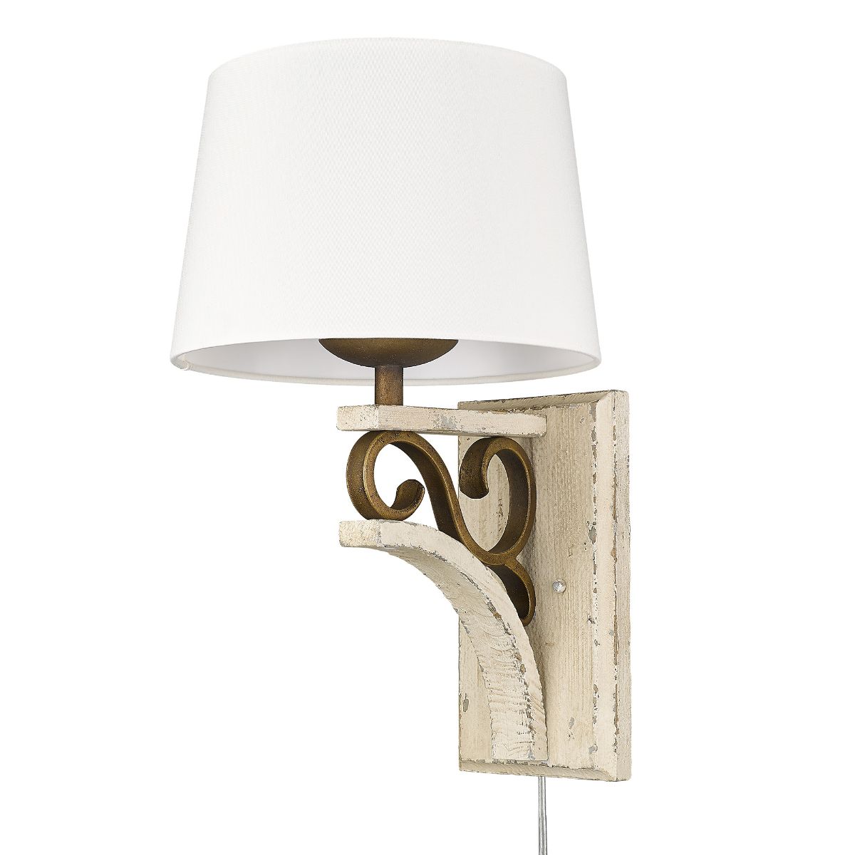 Solay 21 in. Flush Mount Wall Sconce Bronze Finish