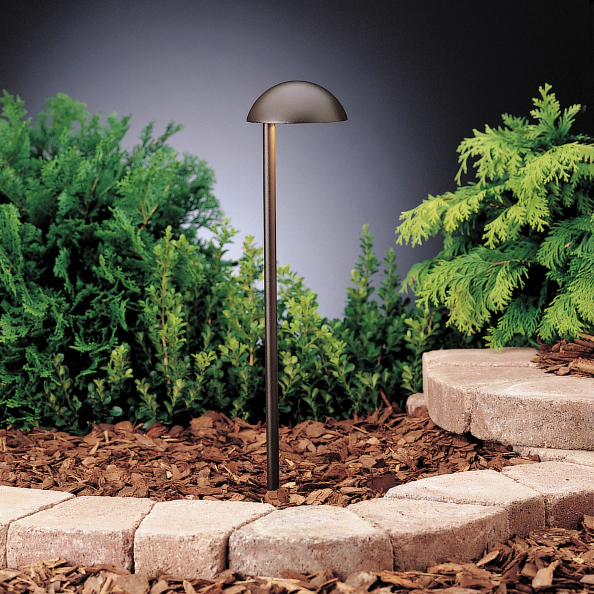 Side Mount Eclipse Path Light, Textured Architectural Bronze
