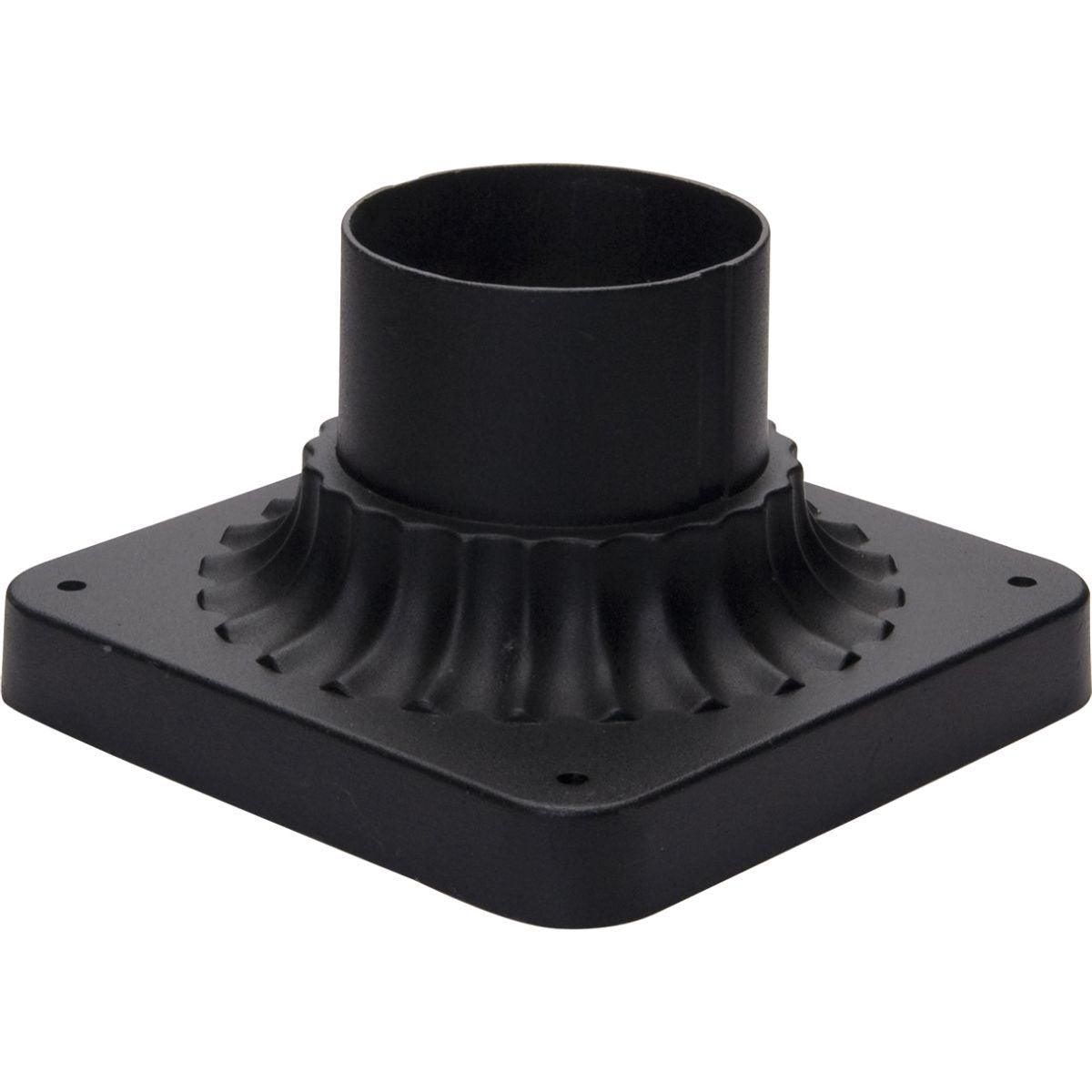 Outdoor Essentials 3.5 in. Aluminum Pier Mount Base Black Finish - Bees Lighting