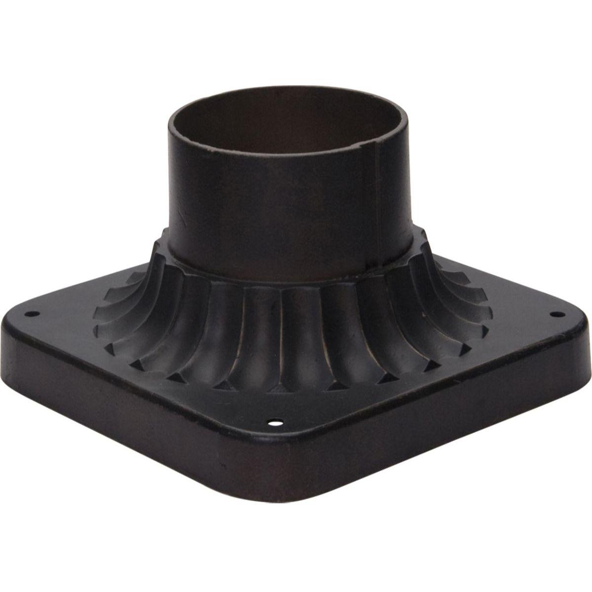 Outdoor Essentials 3.5 in. Aluminum Pier Mount Base Bronze Finish