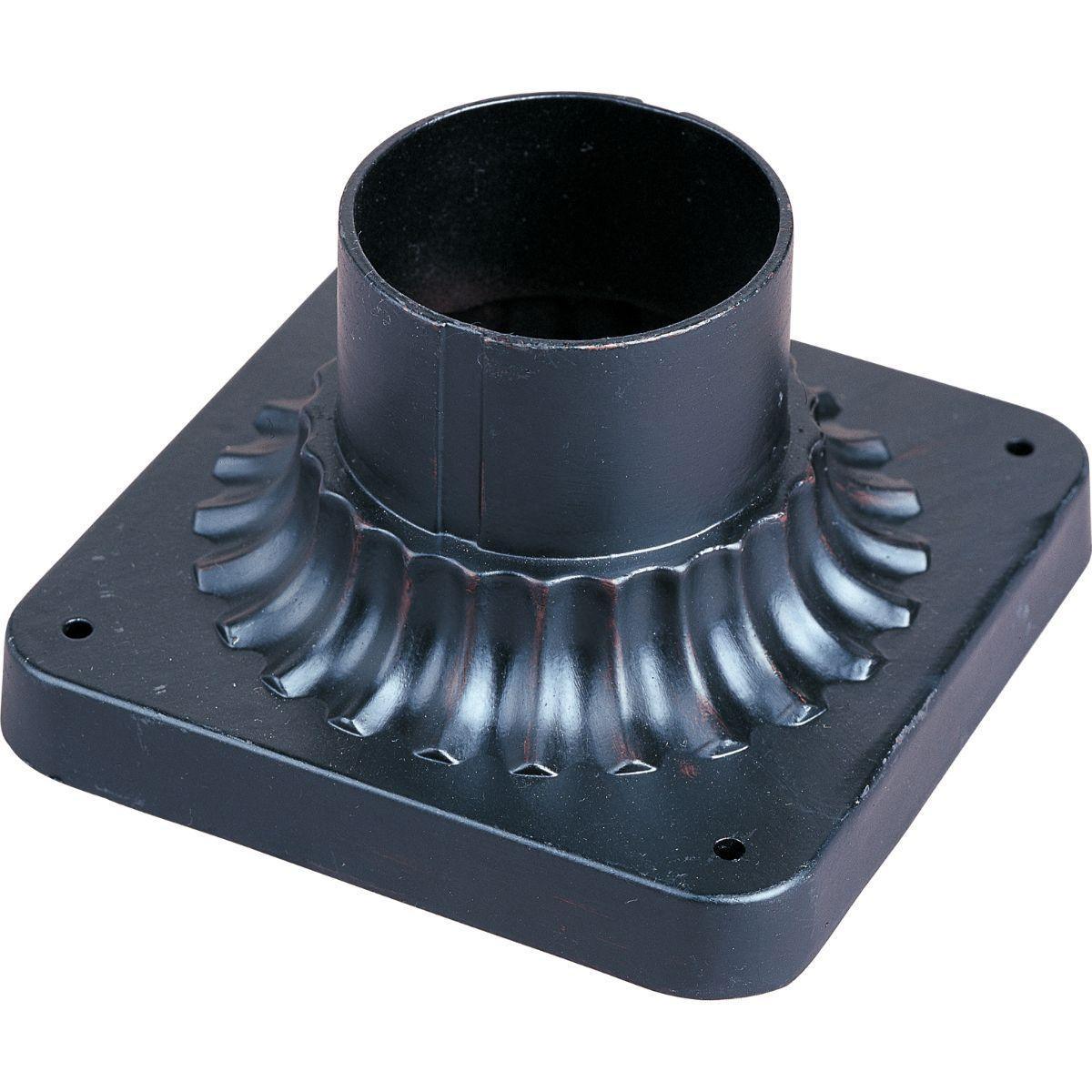 Outdoor Essentials 3.5 in. Aluminum Pier Mount Base Oriental Bronze Finish - Bees Lighting