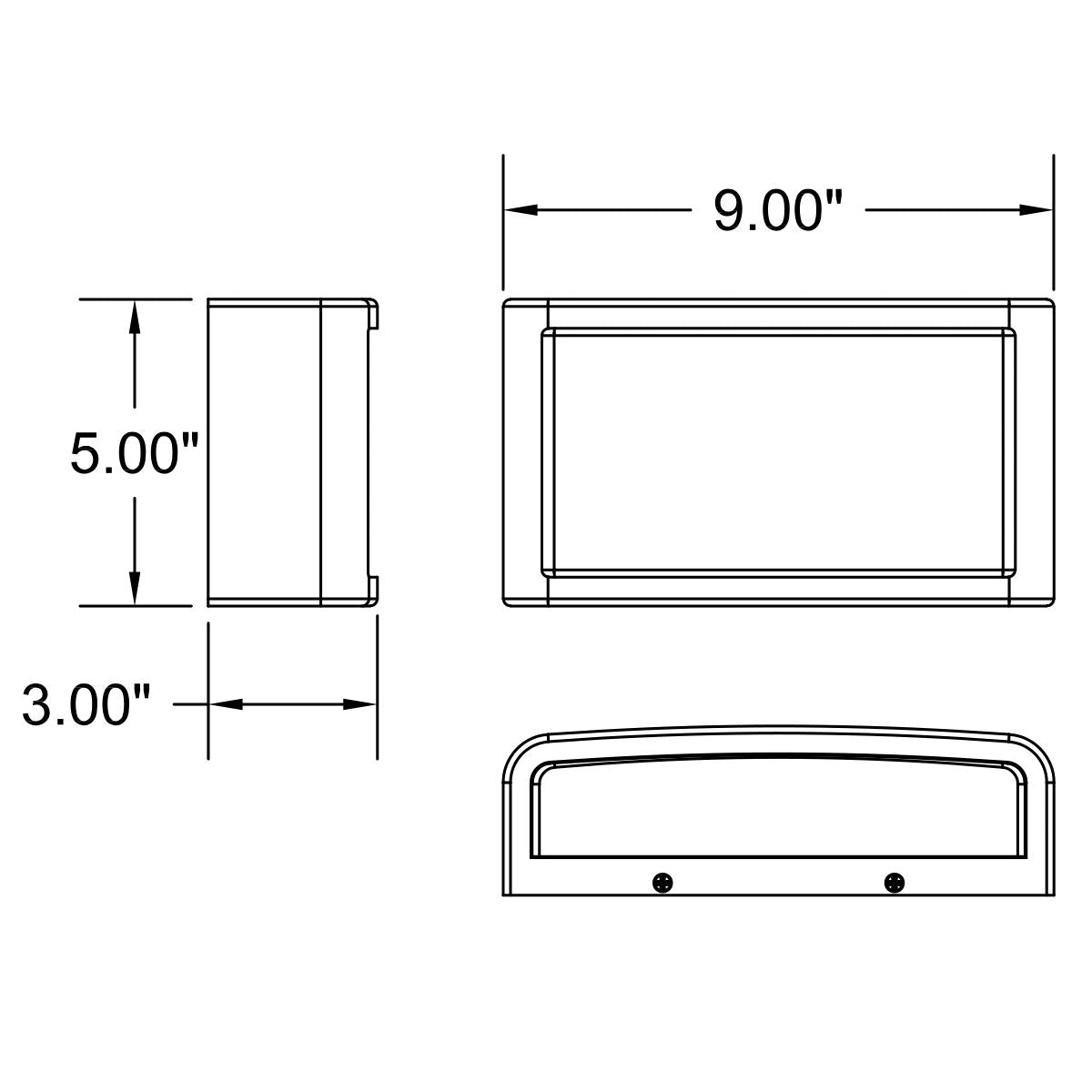 Malibu 9 in. LED Outdoor Wall Sconce Satin Finish - Bees Lighting