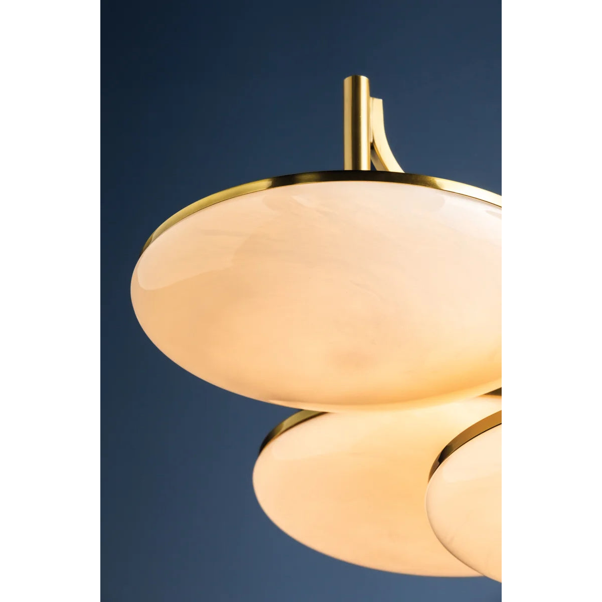 Bregman 30" 5 Lights LED Semi-Flush Mount Aged Brass Finish - Bees Lighting