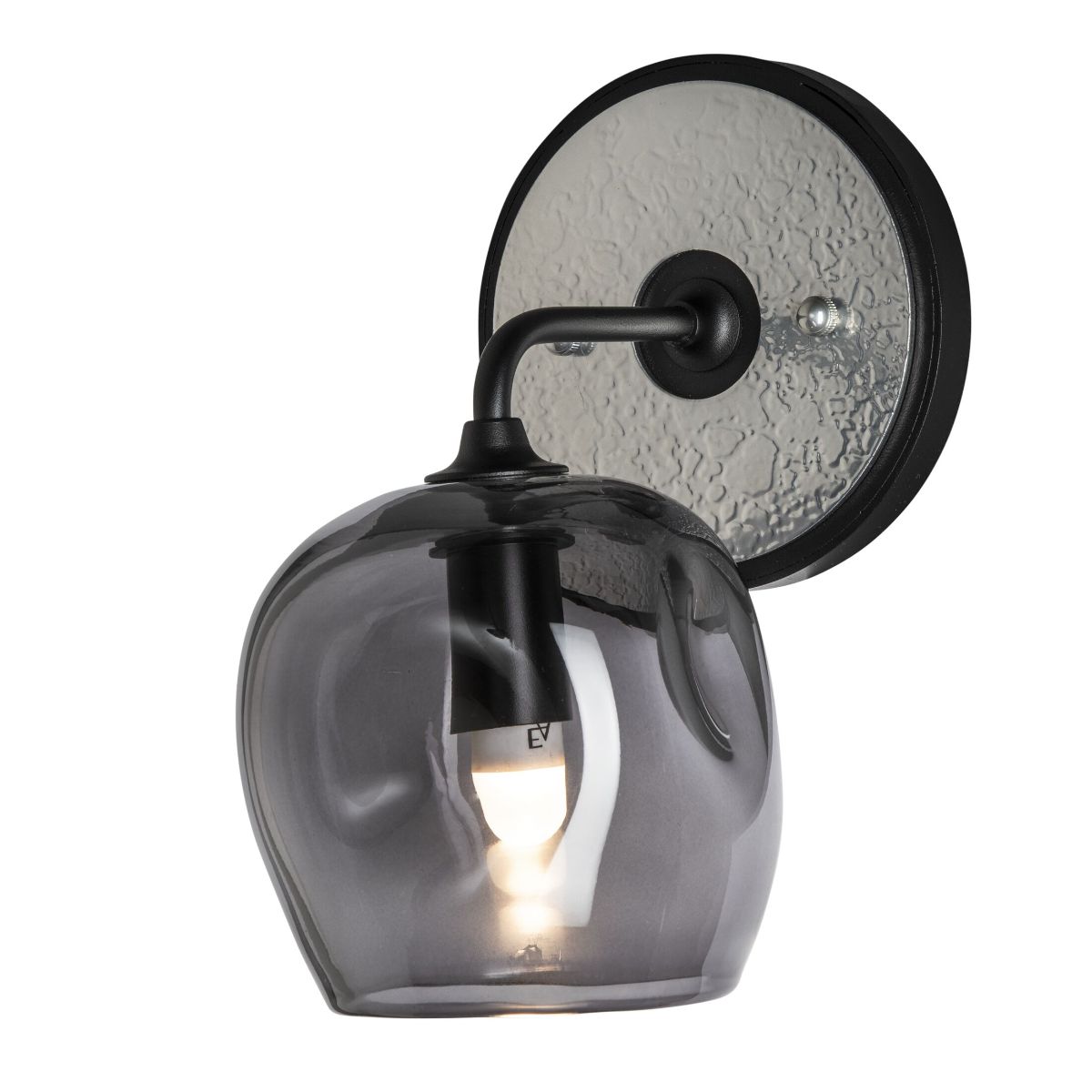 Ume 9 in. Armed Sconce Cool Grey Glass - Bees Lighting
