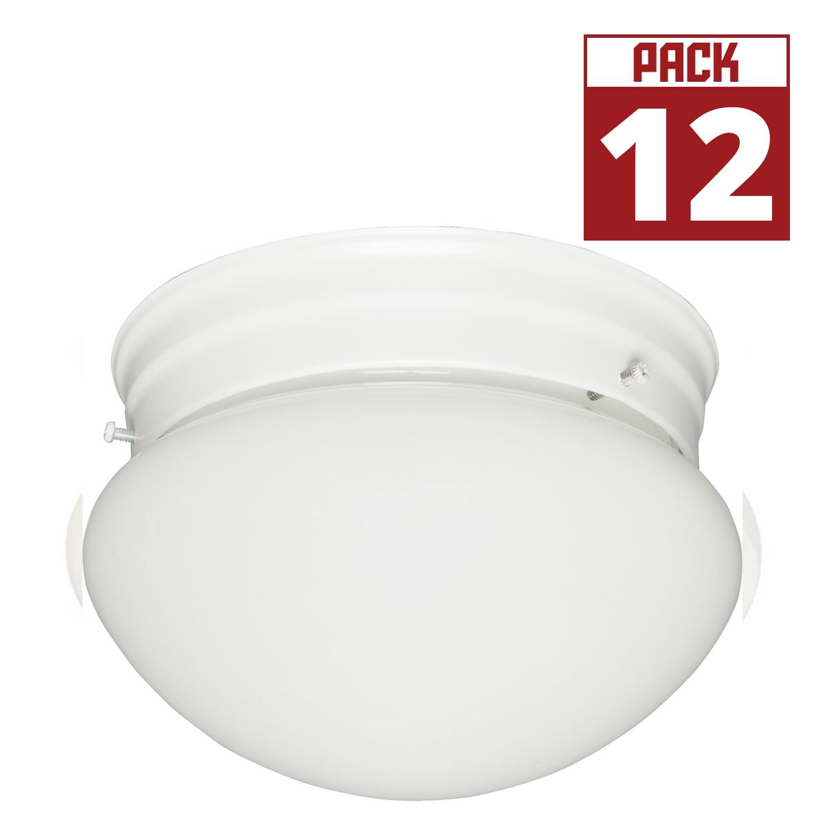 Ceiling Space 8 in. Puff Light White finish (Case of 12) - Bees Lighting