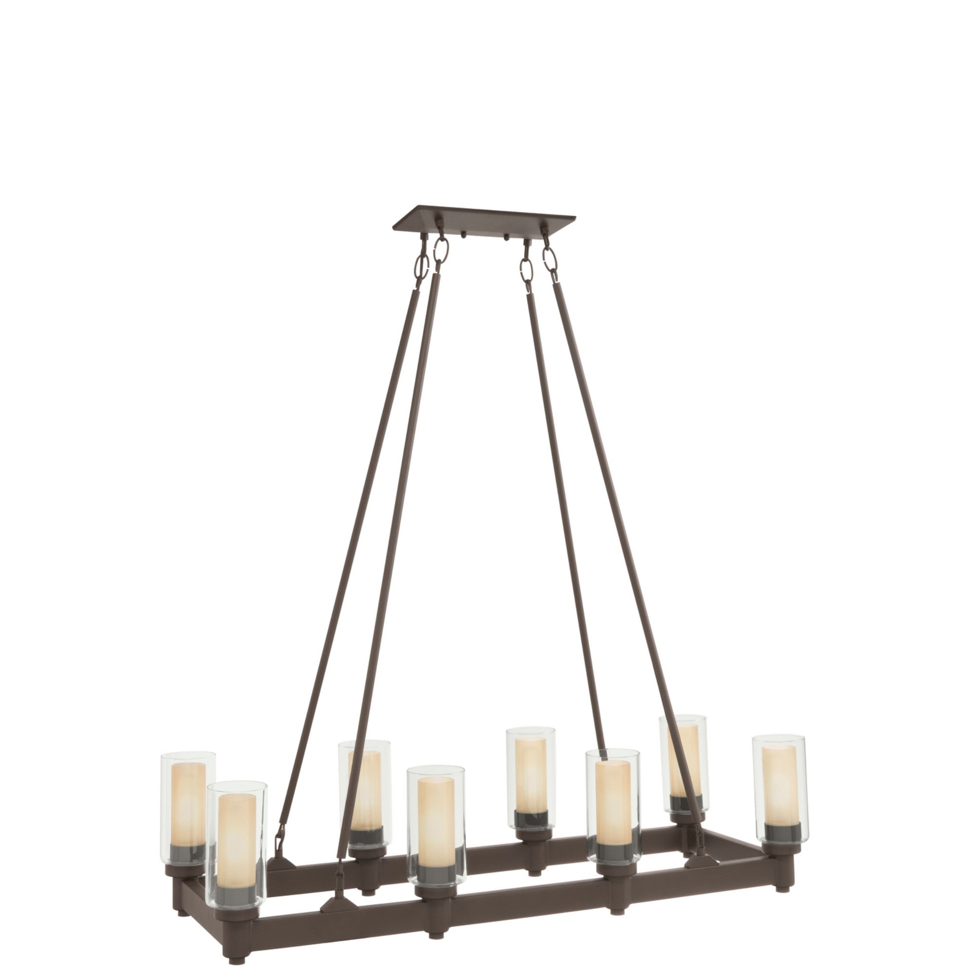 Circolo 39" 8 Light Linear Chandelier - Bees Lighting