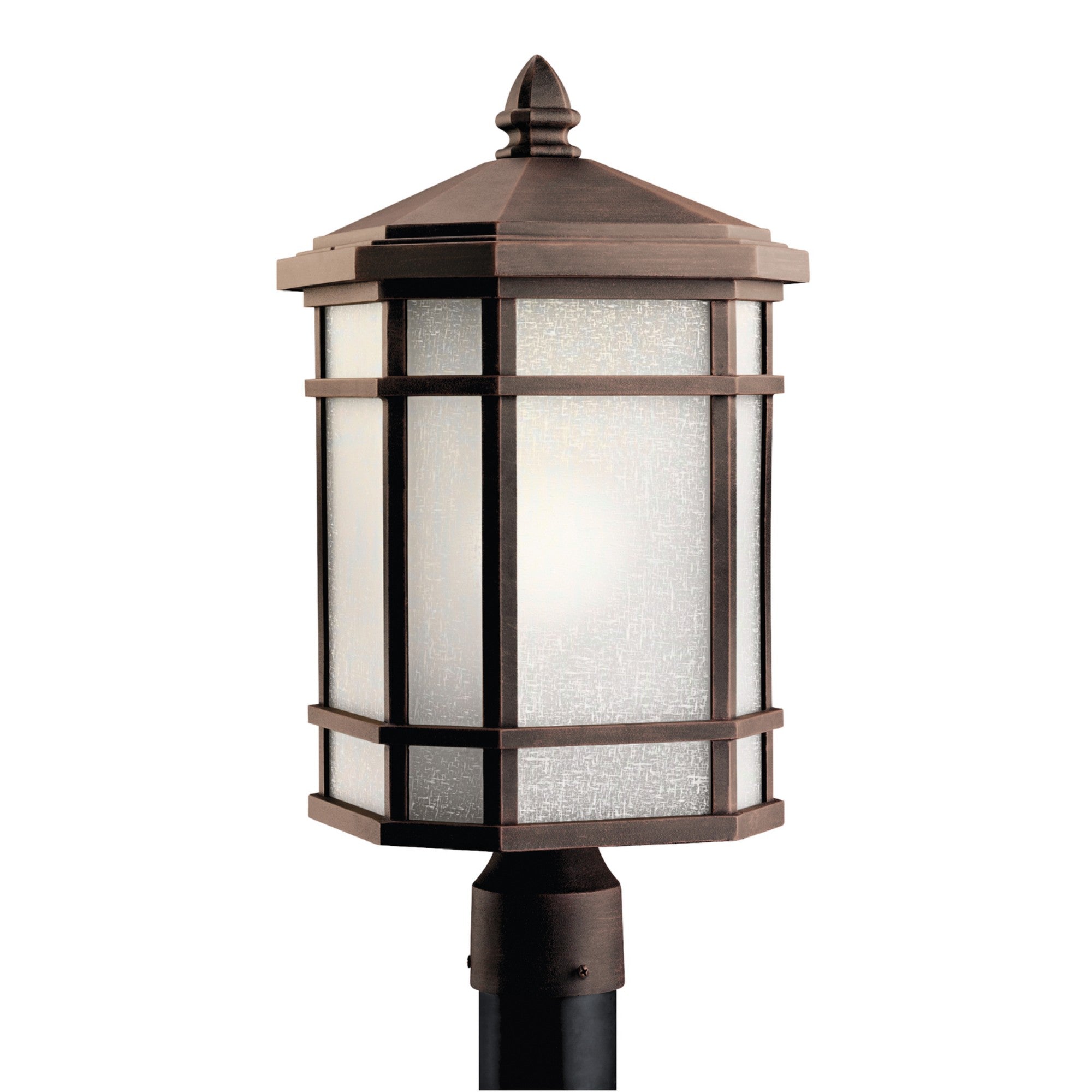 Cameron 20" Outdoor Post Light, Prairie Rock Finish - Bees Lighting