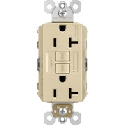 radiant 20A GFCI Self-Test Decorator Duplex Receptacles, Ivory - Bees Lighting