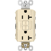 radiant 20A GFCI Self-Test Decorator Duplex Receptacles, Light Almond - Bees Lighting