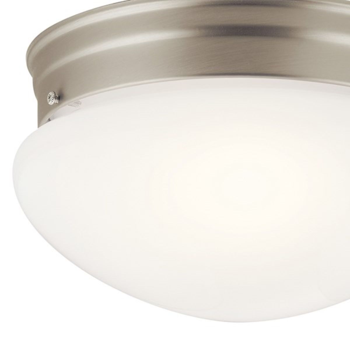 Ceiling Space 9 in. 2 Lights Puff Light Nickel finish - Bees Lighting