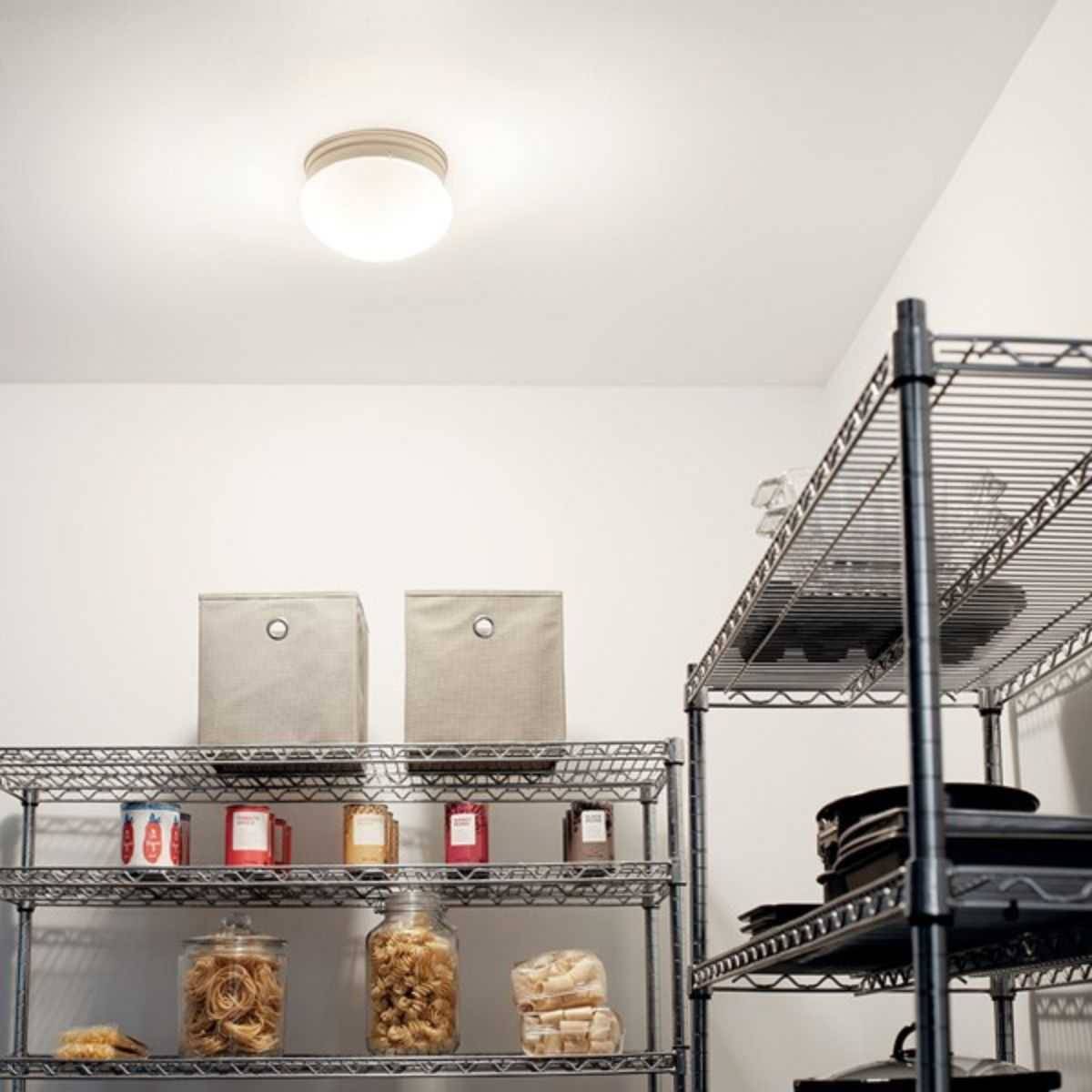 Ceiling Space 9 in. 2 Lights Puff Light Nickel finish - Bees Lighting