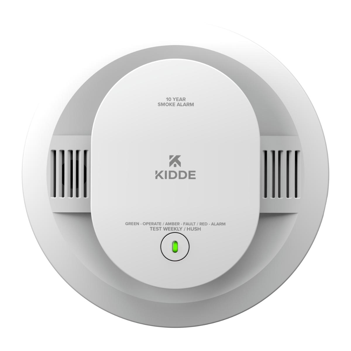 Detect Hardwired+10-Year Battery Backup Smoke Detector, Voice Alerts - Bees Lighting