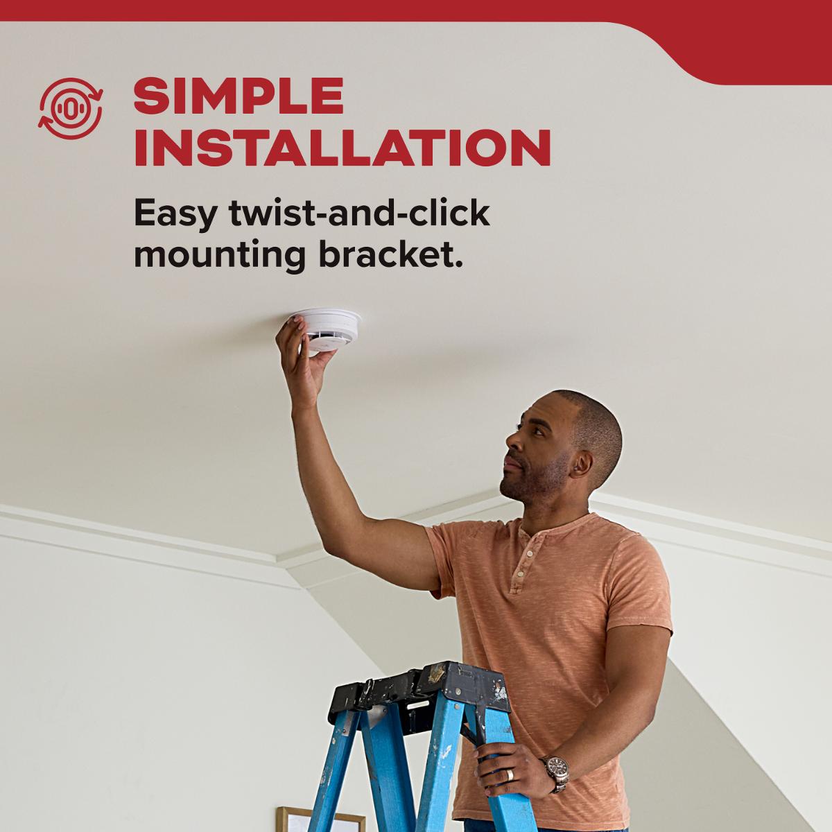 Detect 10-Year Battery Powered Smoke Detector - Bees Lighting