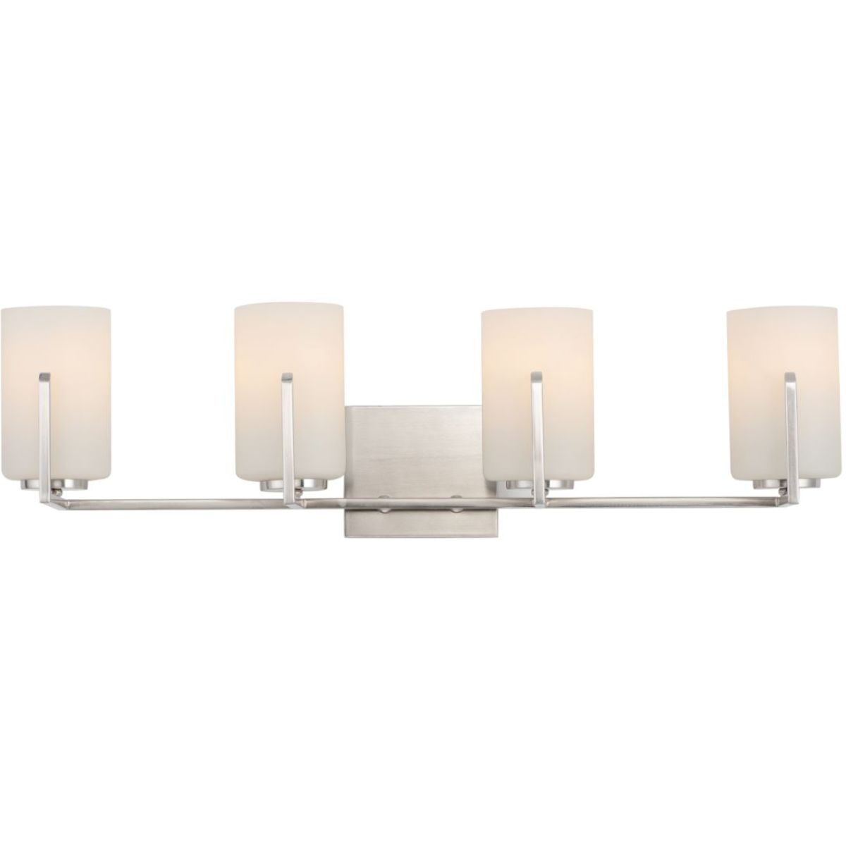 Dart 30 in. 4 Lights Vanity Light Satin Nickel Finish