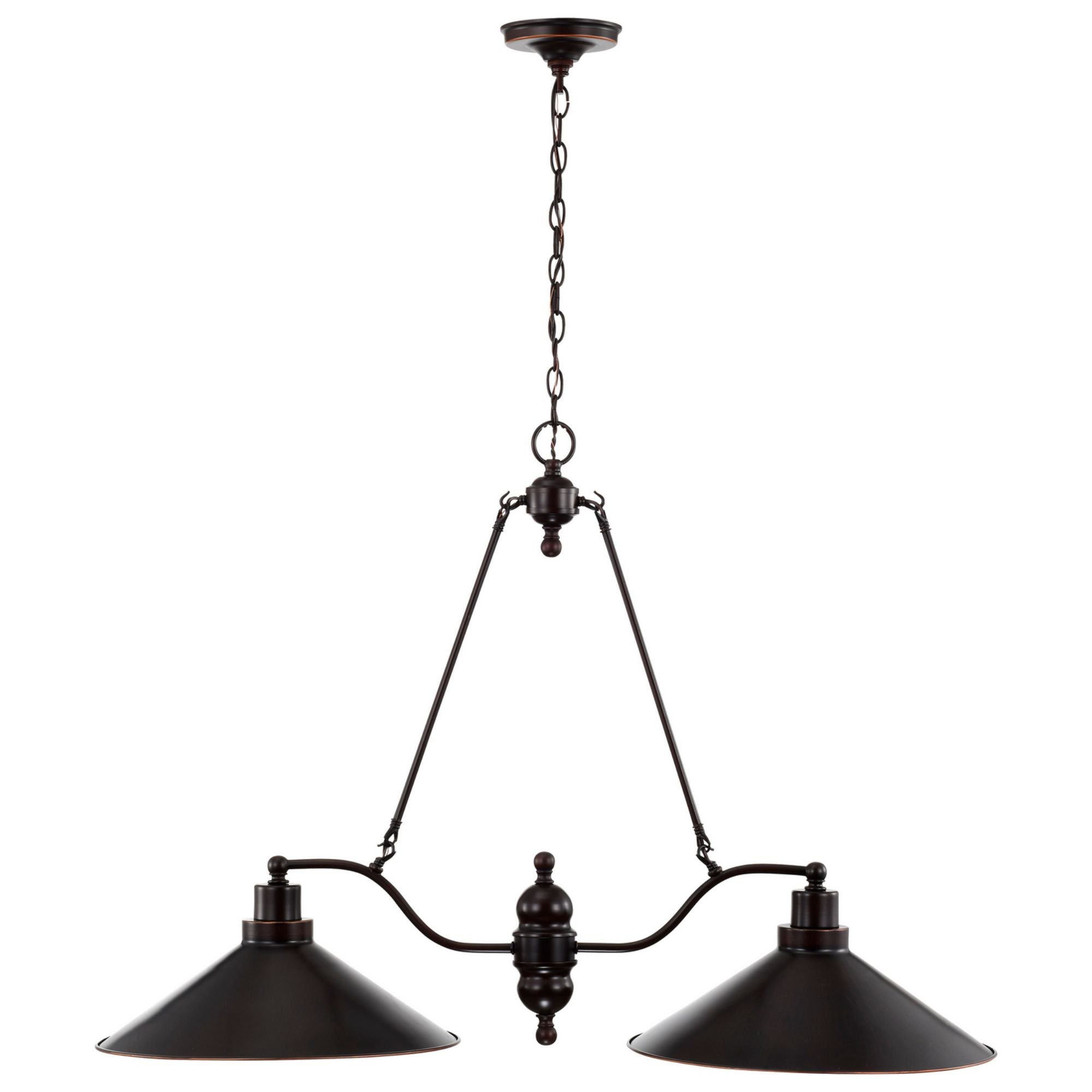 Bridgeview 40" 2 Lights Pendant, Bronze Finish - Bees Lighting