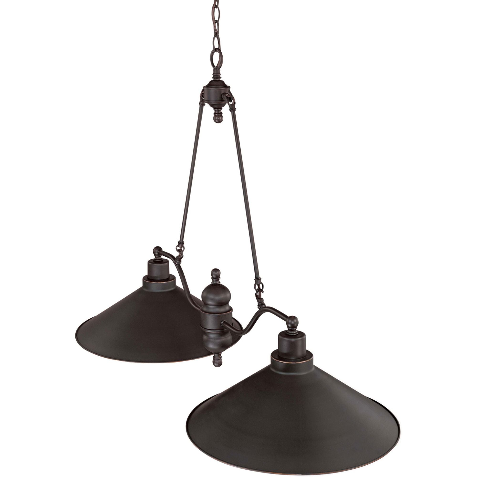 Bridgeview 40" 2 Lights Pendant, Bronze Finish - Bees Lighting