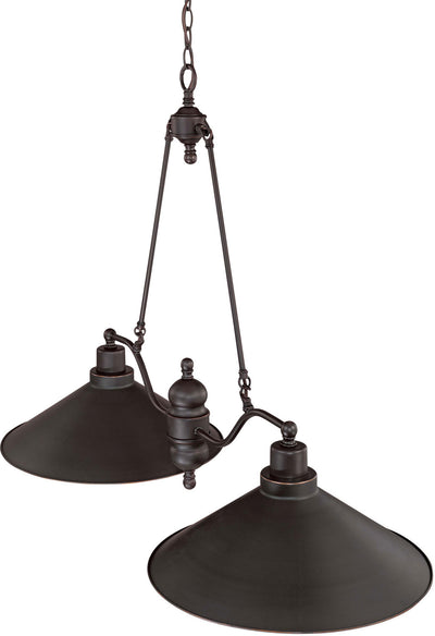 Bridgeview 40 in. 2 Lights Pendant Light Bronze Finish