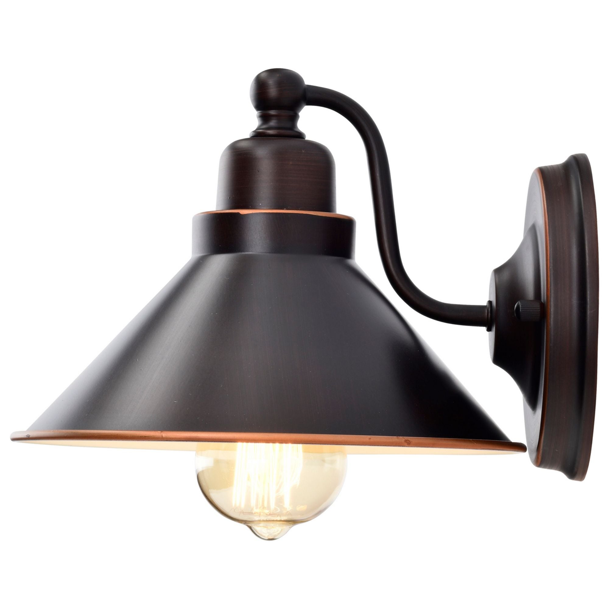 Bridgeview 9 In. Armed Sconce Bronze Finish