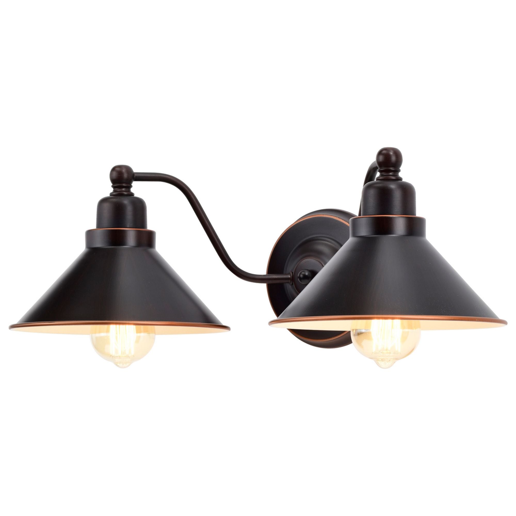 Bridgeview 20 in. 2 Lights Vanity Light Bronze Finish