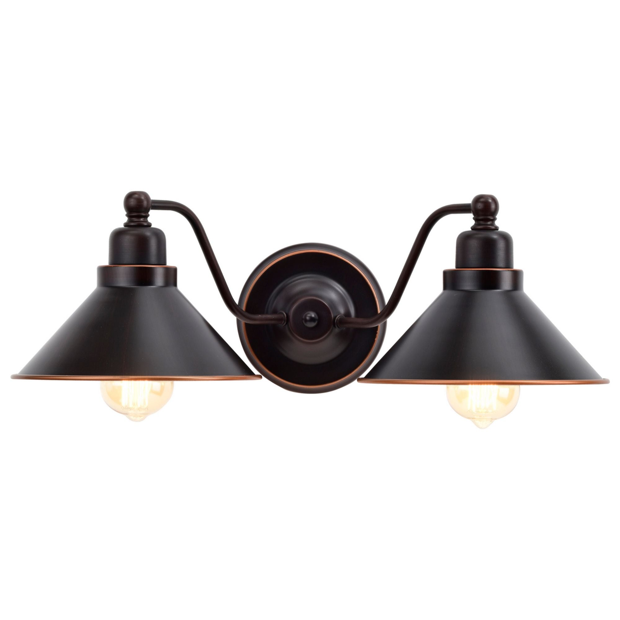 Bridgeview 20 in. 2 Lights Vanity Light Bronze Finish