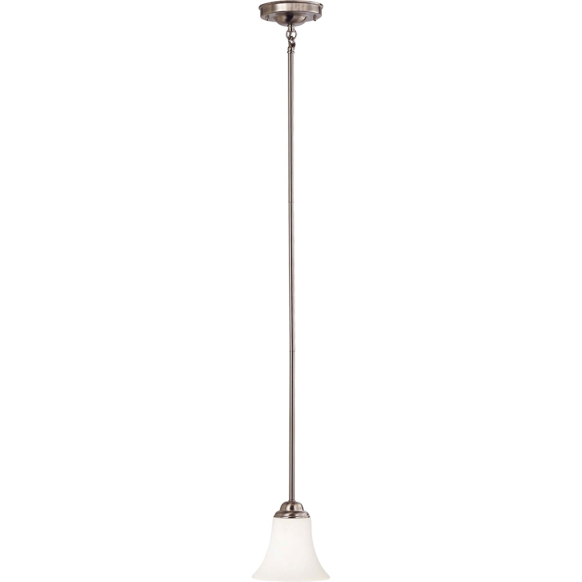 Dupont 8" Mini Pendant, Brushed Nickel Finish - Bees Lighting