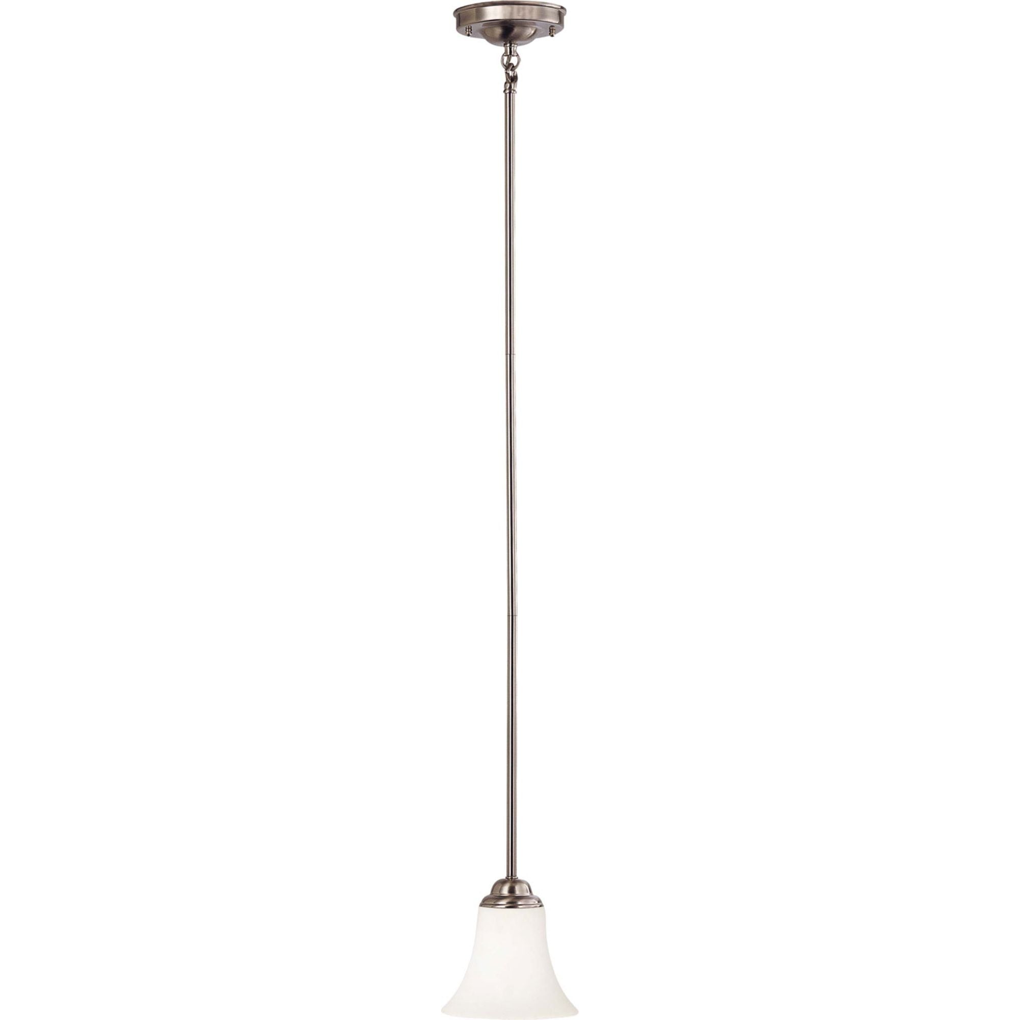 Dupont 8" Mini Pendant, Brushed Nickel Finish - Bees Lighting