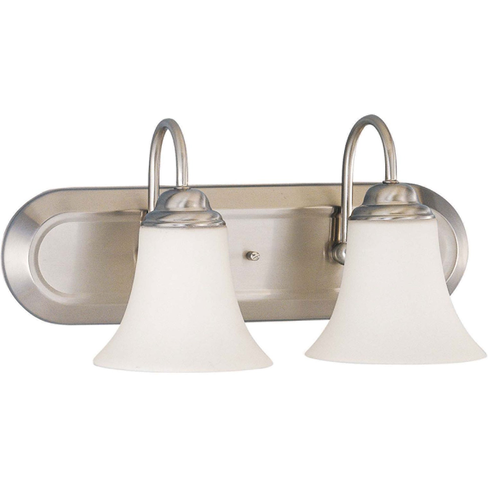 Dupont 13" 2-Light Vanity, Brushed Nickel Finish - Bees Lighting
