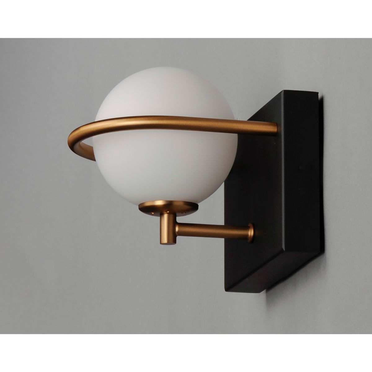 Revolve 6 in. LED Armed Sconce Black Finish - Bees Lighting