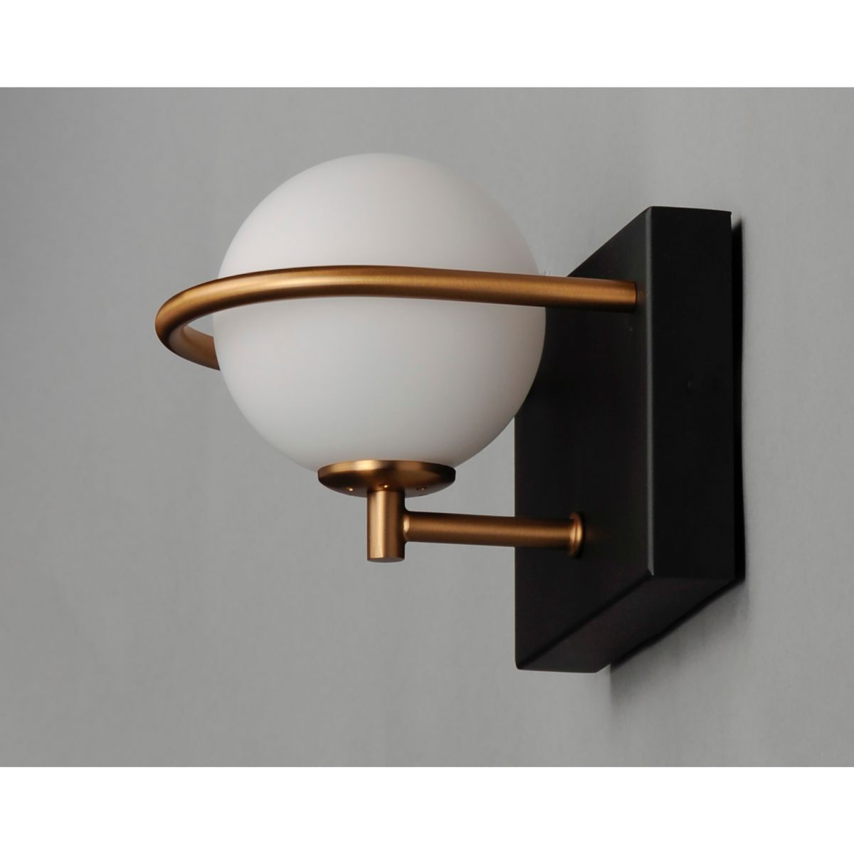 Revolve 6 in. LED Armed Sconce Black Finish