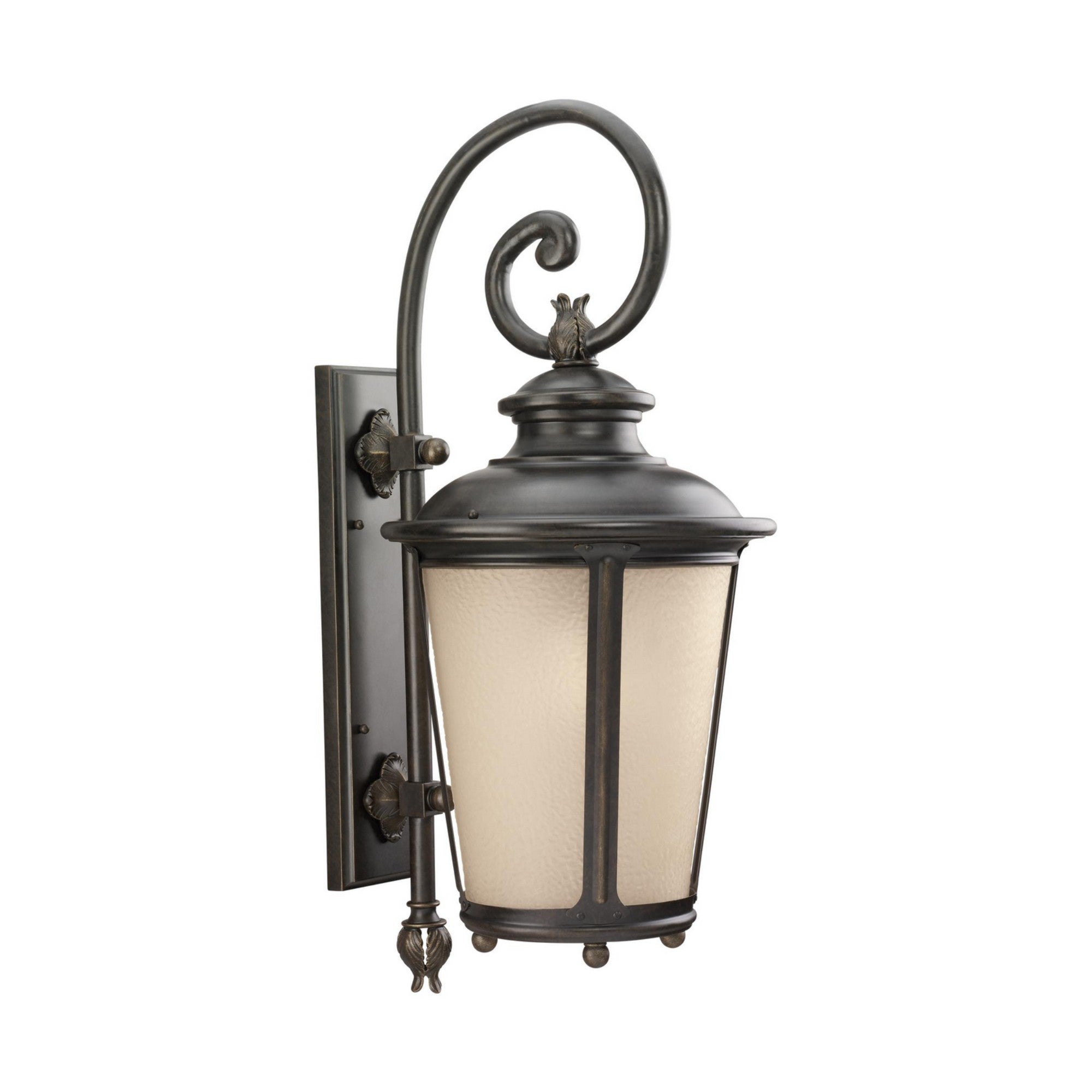 Cape May 30" X-Large Outdoor Wall Lantern, Burled Iron Finish - Bees Lighting