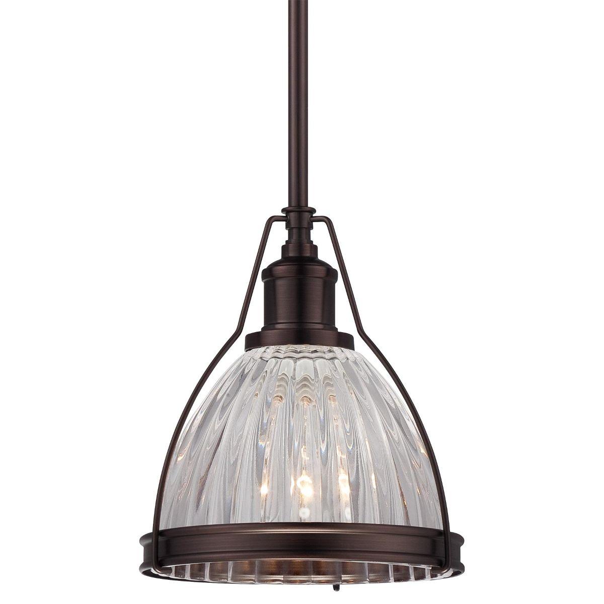 Pendant Light 8 in. Dark Bronze Finish - Bees Lighting