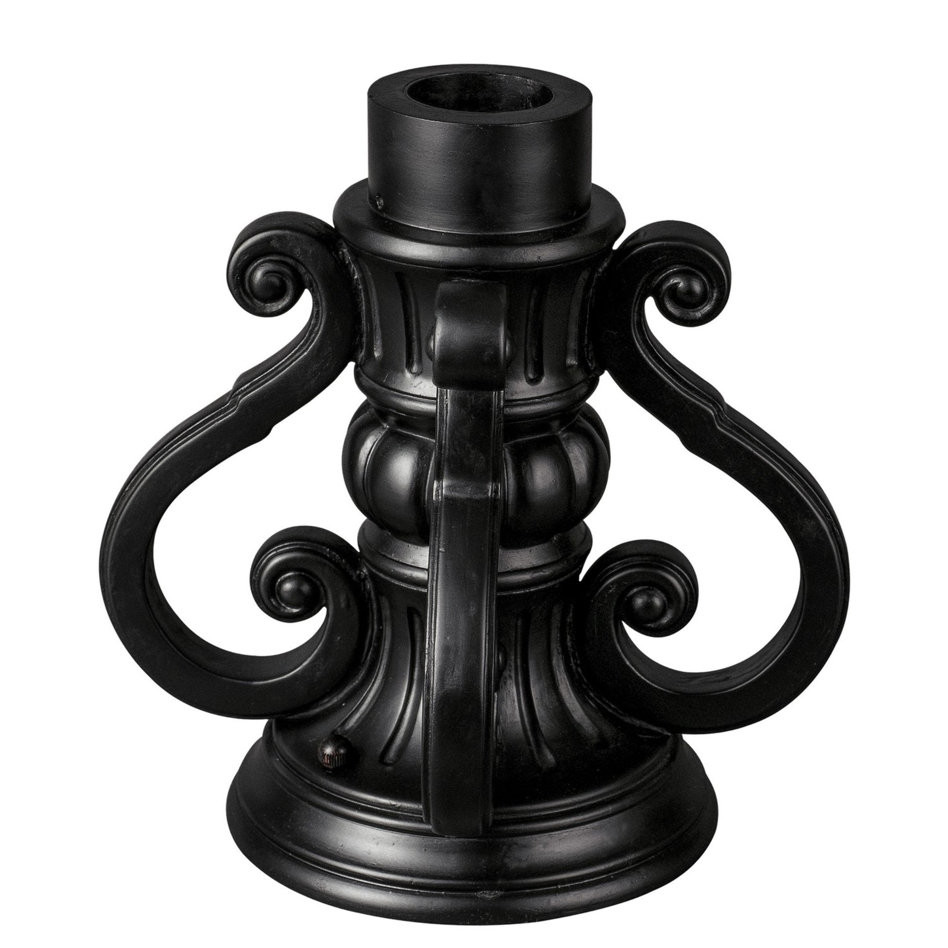 10 in. Aluminum Pier Mount Base Black Finish - Bees Lighting