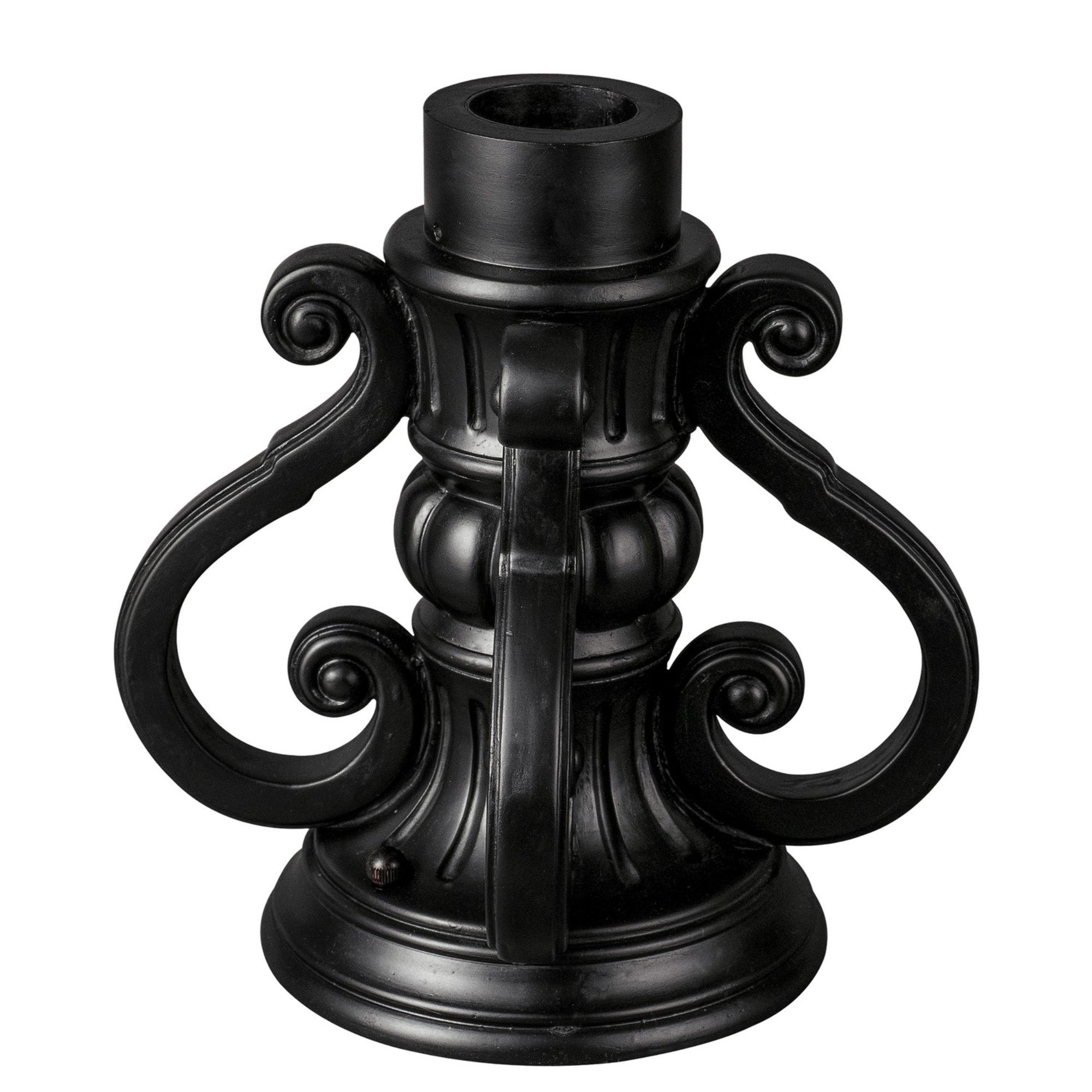 10 in. Aluminum Pier Mount Base Black Finish - Bees Lighting