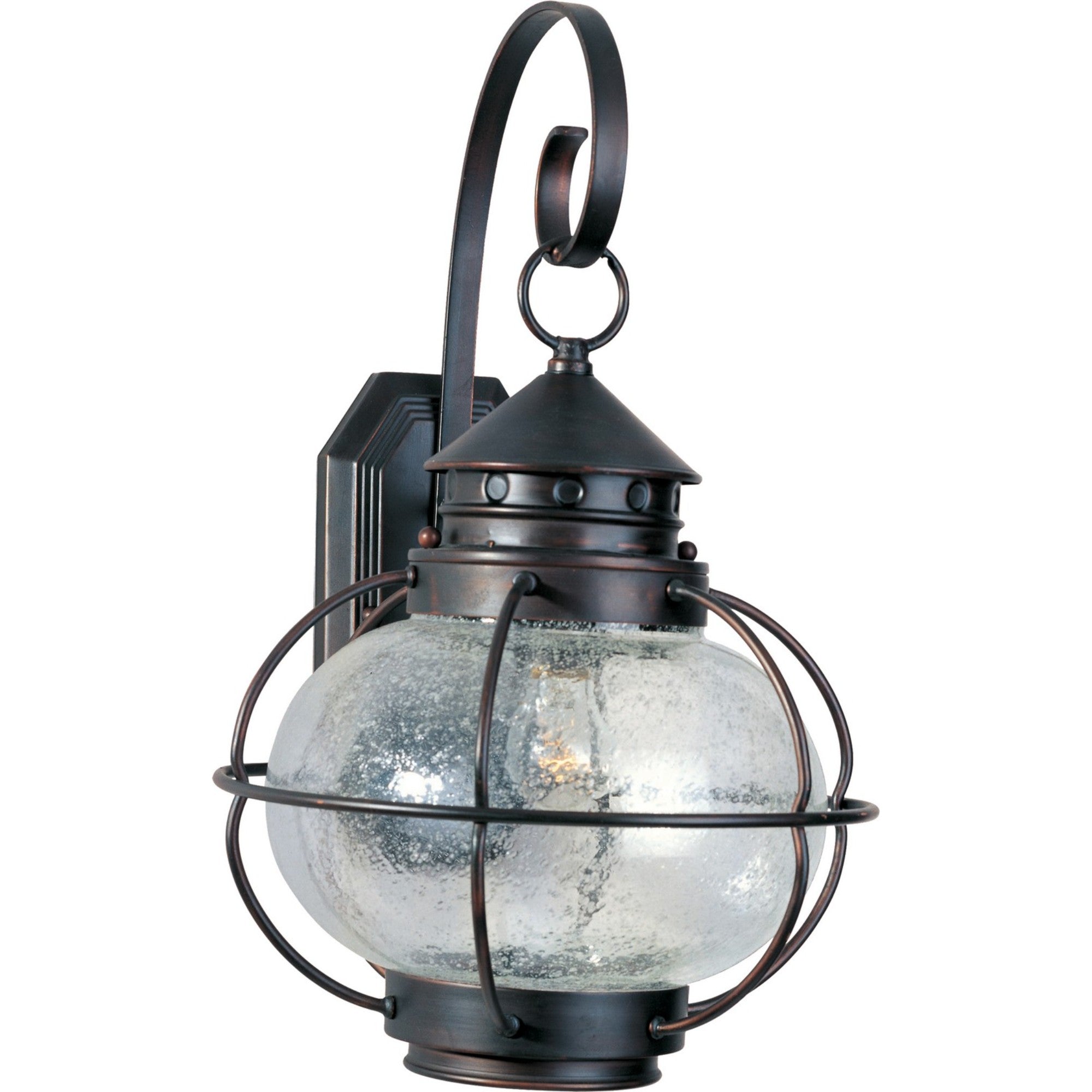 Portsmouth 19" Outdoor Wall Lantern, Oil Rubbed Bronze Finish - Bees Lighting