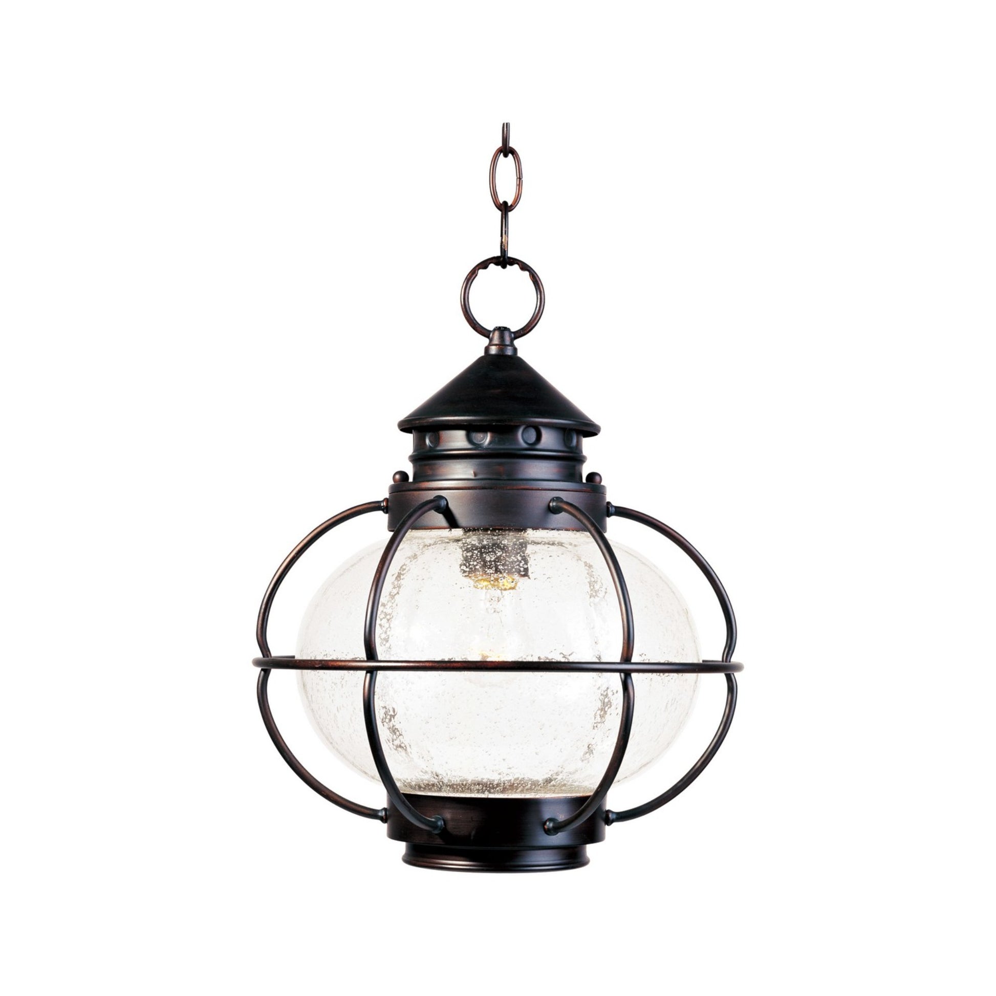 Portsmouth 14" Outdoor Hanging Lantern, Oil Rubbed Bronze Finish - Bees Lighting