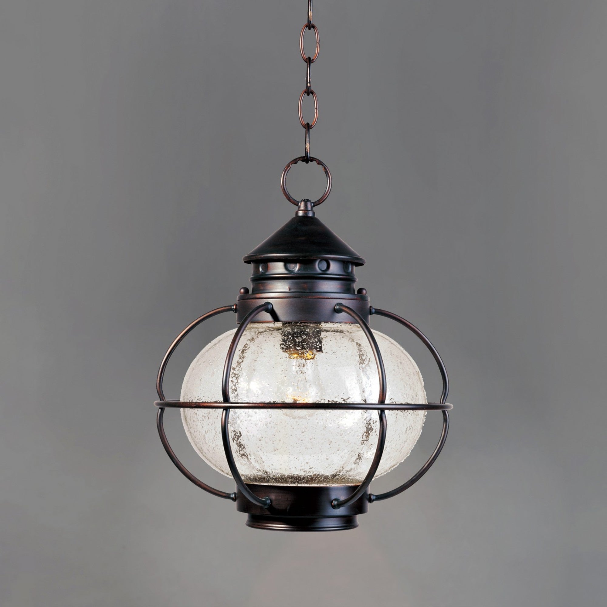 Portsmouth 14" Outdoor Hanging Lantern, Oil Rubbed Bronze Finish - Bees Lighting