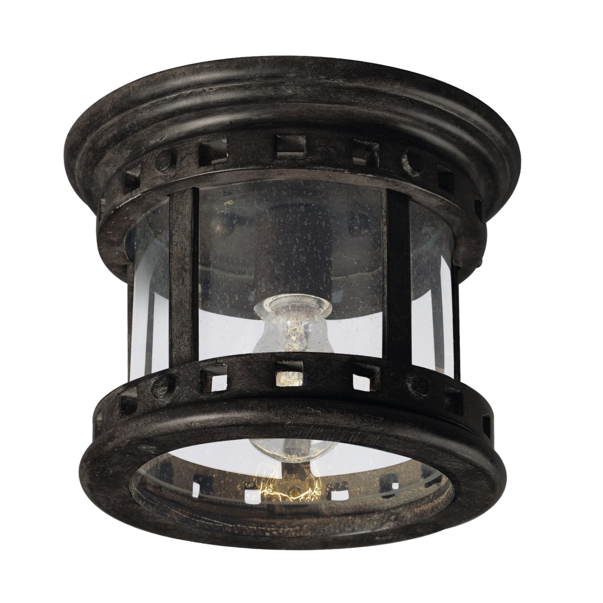 Santa Barbara DC 9" Outdoor Ceiling Mount, Sienna Finish - Bees Lighting