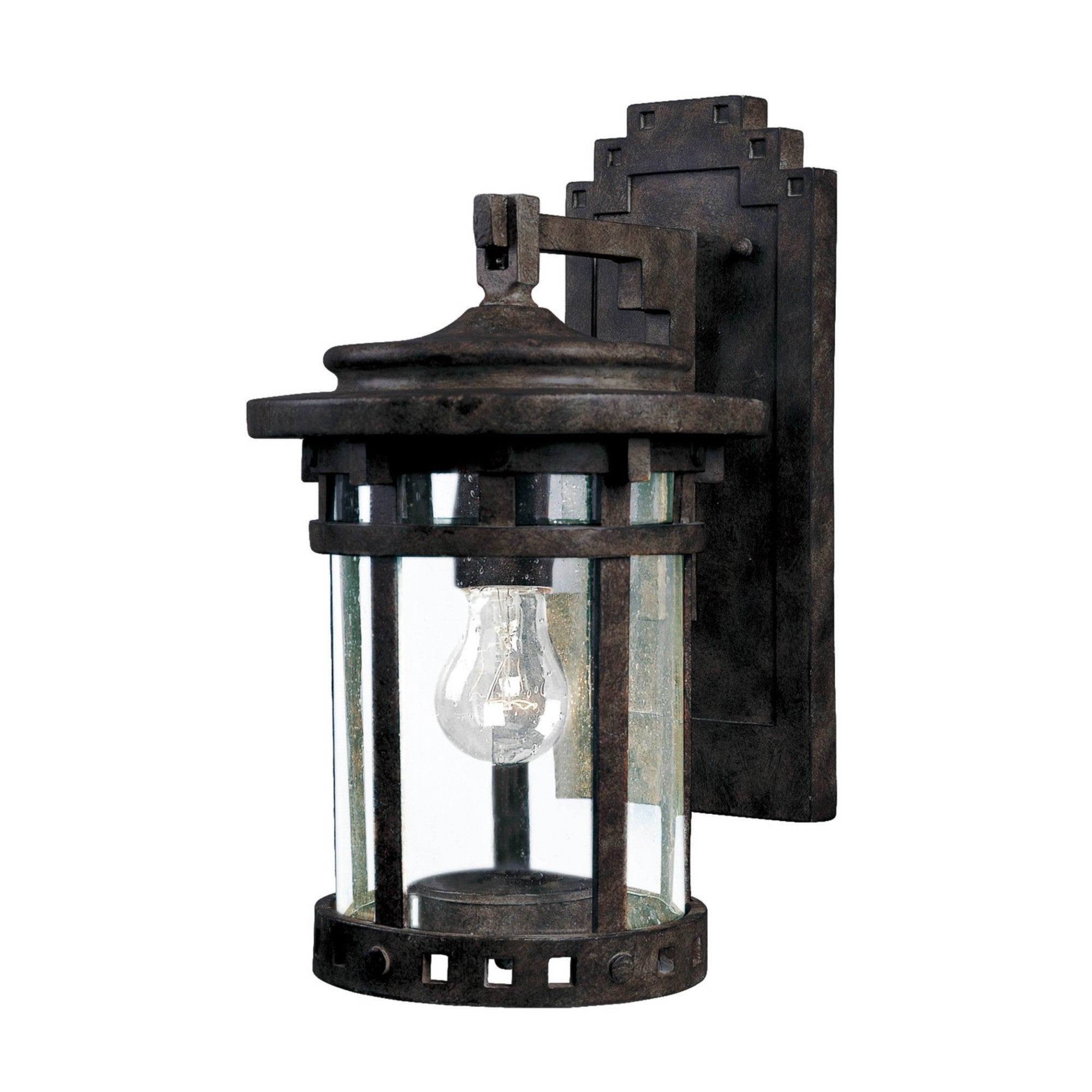Santa Barbara DC 10" Outdoor Wall Lantern, Sienna Finish - Bees Lighting