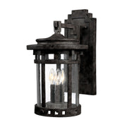 Santa Barbara DC 16" 3-Light Outdoor Wall Lantern, Sienna Finish - Bees Lighting