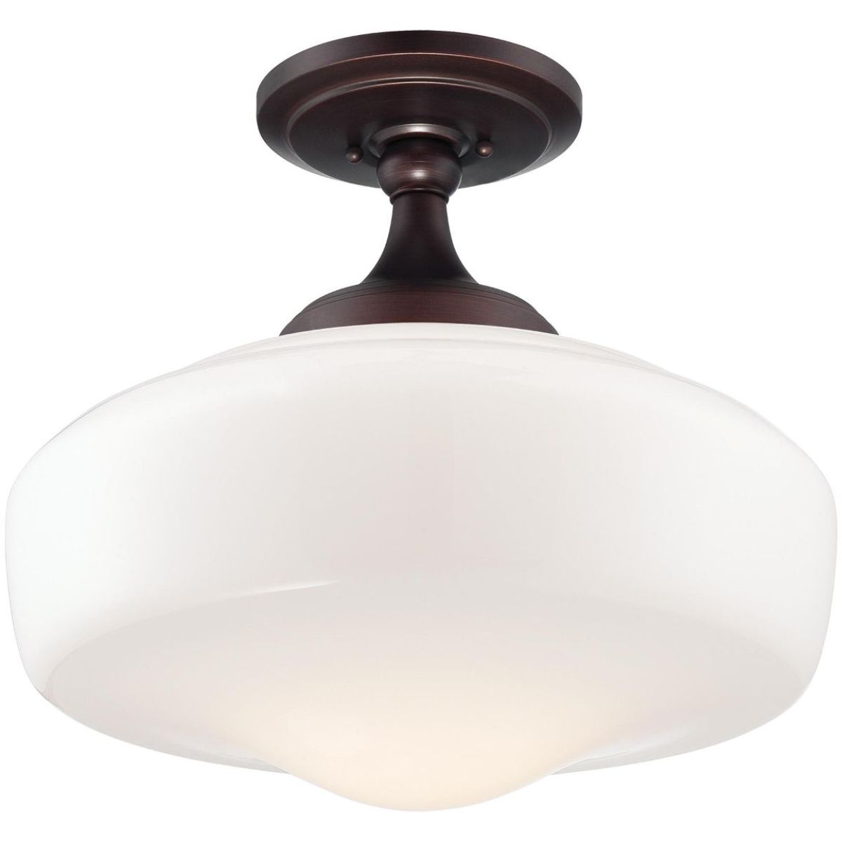 17 in. Semi flush Mount Light Bronze finish - Bees Lighting