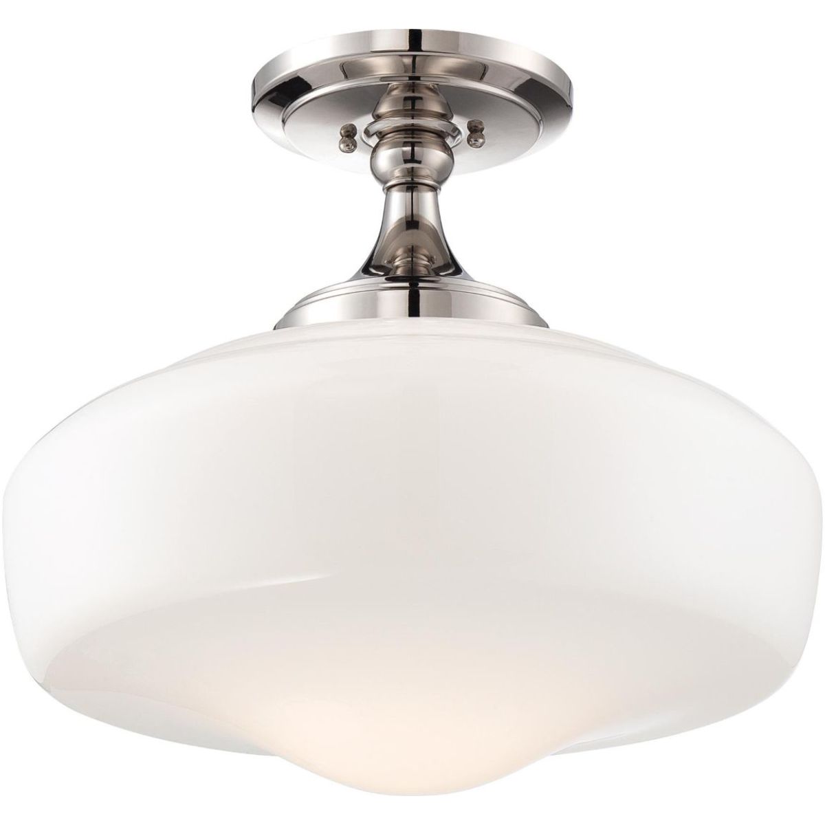 17 in. Semi flush Mount Light Polished Nickel finish - Bees Lighting