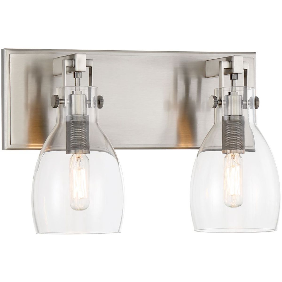 Tiberia 14 in. 2 Lights Vanity Light Gray finish - Bees Lighting