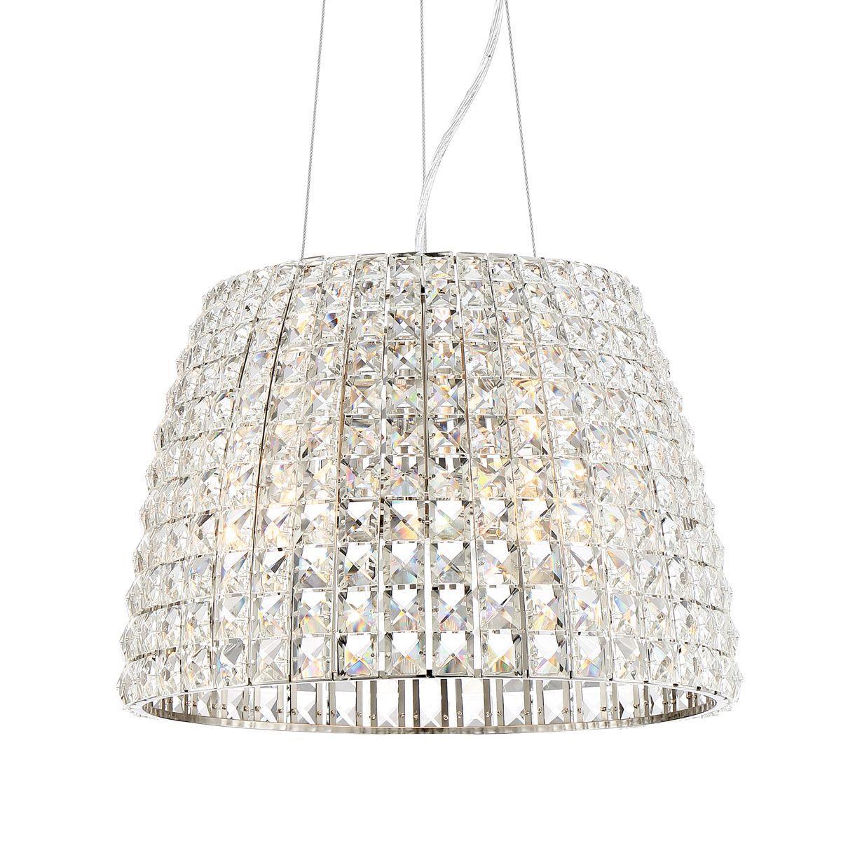 Via Roma 16 In. 3 Lights Pendant Light Polished nickel Finish - Bees Lighting