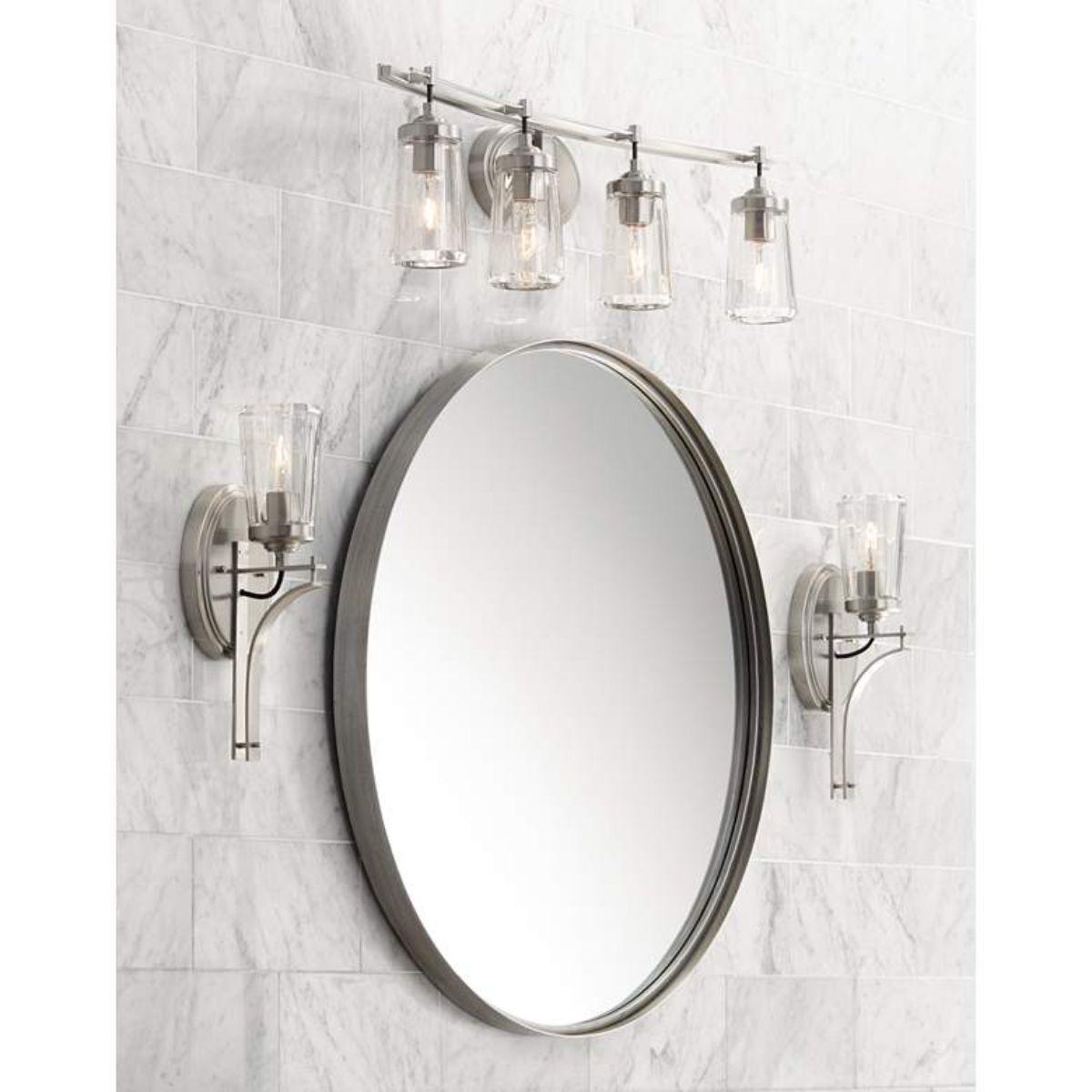 Poleis 16 in. Wall Sconce Brushed Nickel finish - Bees Lighting