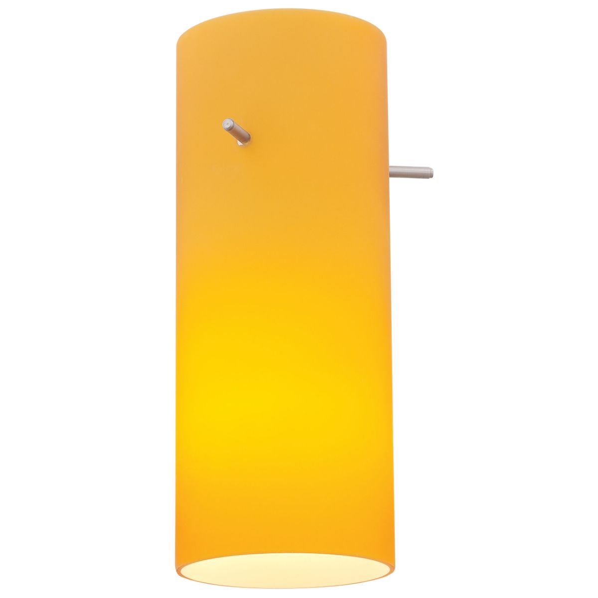 Cylinder 10 in. Amber Glass Pendant Shade with 4 in. Fitter